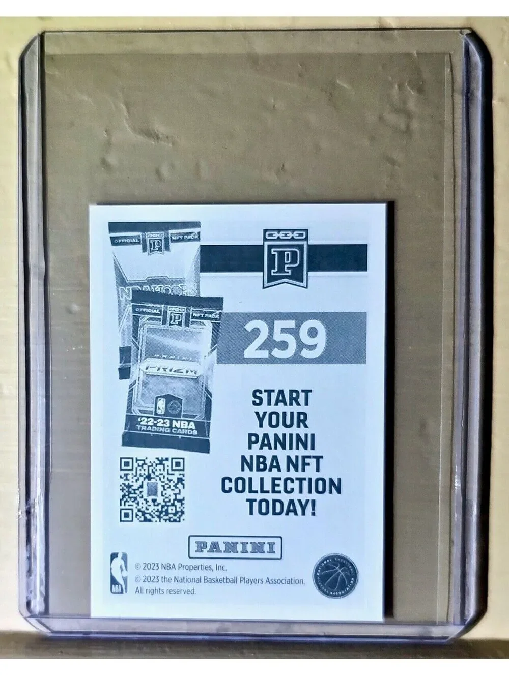 2023-24 Joel Embiid Panini NBA Basketball #259 Sticker Philadelphia 76ers